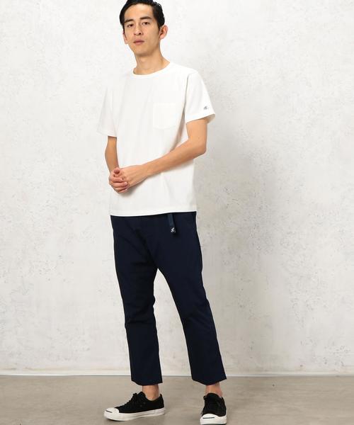 Champion（チャンピオン）の「別注 [チャンピオン] BC CHAMPION GLR ROCHE PK Tシャツ ◆（Tシャツ/カットソー・メンズ・オフホワイト/ブラック/グレー/ダークグリーン/コバルトブルー/パープル・LARGE/MEDIUM/SMALL）」の11枚目の写真