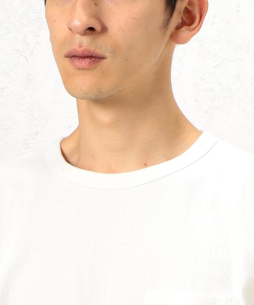 Champion（チャンピオン）の「別注 [チャンピオン] BC CHAMPION GLR ROCHE PK Tシャツ ◆（Tシャツ/カットソー・メンズ・オフホワイト/ブラック/グレー/ダークグリーン/コバルトブルー/パープル・LARGE/MEDIUM/SMALL）」の20枚目の写真