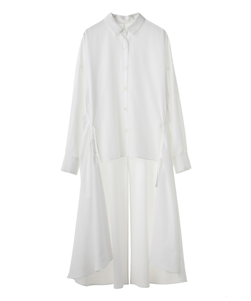 CLANE BACK LONG DRAPE シャツ CLANE（クラネ）の「BACK LONG DRAPE SHIRT（シャツ/ブラウス）」 - WEAR