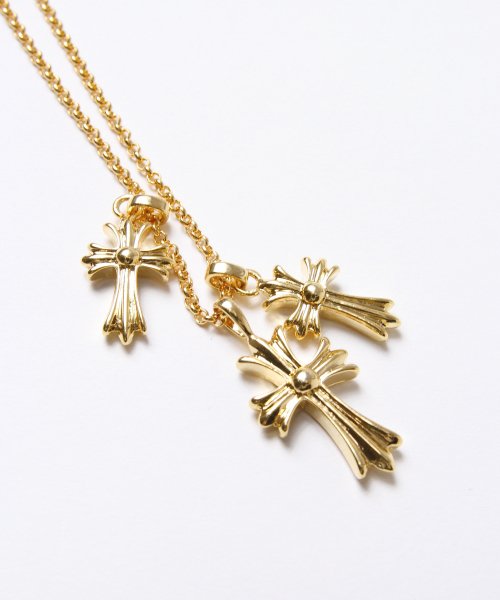 JACKROSE（ジャックローズ）の「ジルコニアトリプルクロスネックレス