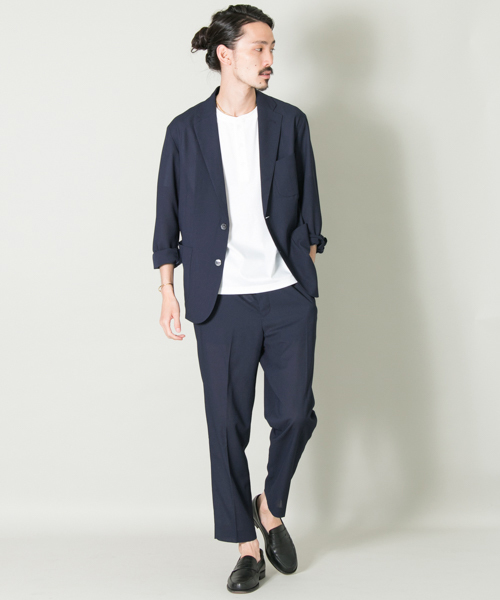 URBAN RESEARCH（アーバンリサーチ）の「UR COOLDRYKARAMI イージートラウザー（その他パンツ・メンズ・ネイビー/グレー・MEDIUM/LARGE）」の6枚目の写真