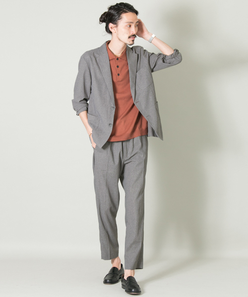 URBAN RESEARCH（アーバンリサーチ）の「UR COOLDRYKARAMI イージートラウザー（その他パンツ・メンズ・ネイビー/グレー・MEDIUM/LARGE）」の8枚目の写真