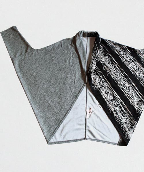 antiqua(アンティカ)の「刺繍柄ドルマンカーディガン(カーディガン/ボレロ・レディース・グレー系その他・FREE)」の9枚目の写真