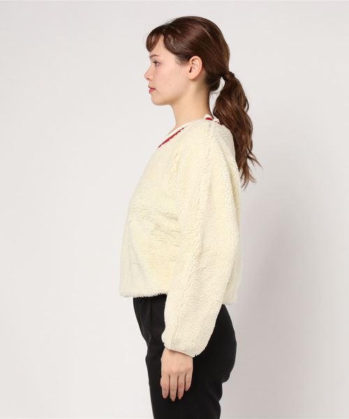 BEAUTY&YOUTH UNITED ARROWS（ビューティーアンドユースユナイテッドアローズ）の「BY ボアラインVネックプルオーバー ◆（その他トップス・レディース・ネイビー/オフホワイト・FREE）」の3枚目の写真