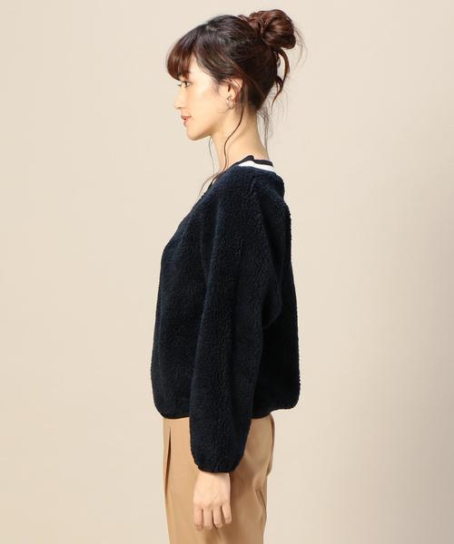 BEAUTY&YOUTH UNITED ARROWS（ビューティーアンドユースユナイテッドアローズ）の「BY ボアラインVネックプルオーバー ◆（その他トップス・レディース・ネイビー/オフホワイト・FREE）」の5枚目の写真