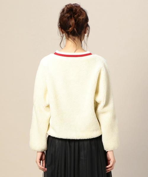 BEAUTY&YOUTH UNITED ARROWS（ビューティーアンドユースユナイテッドアローズ）の「BY ボアラインVネックプルオーバー ◆（その他トップス・レディース・ネイビー/オフホワイト・FREE）」の10枚目の写真