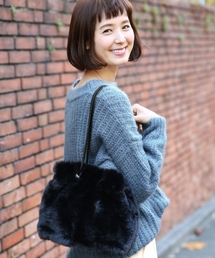 GLOBAL WORK | 2WAYファーキンチャクBAG/772075(ショルダーバッグ)