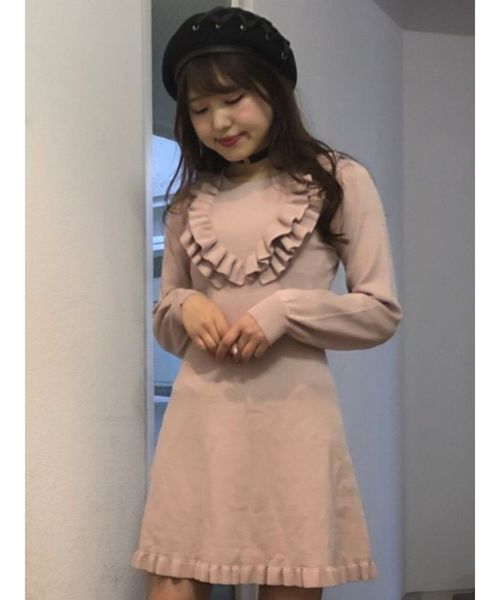 Eatme イートミー の フリルニットワンピース ワンピース Wear