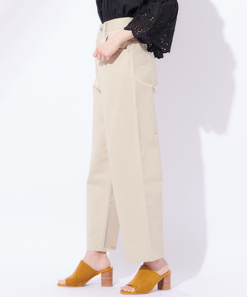 CIAOPANIC（チャオパニック）の「ツイル5PKワイドパンツ（その他パンツ・レディース・カーキ/アイボリー・M/S）」の6枚目の写真