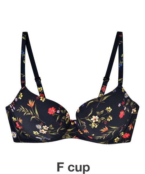 Bragenic ブラジェニック W Basic フラワープリント ノンワイヤーモールド ブラジャー Fcup ブラジャー Amphi アンフィ のファッション通販 Zozotown