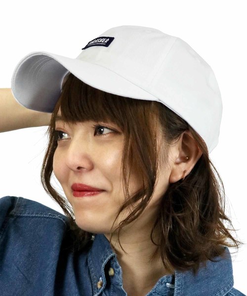 THRASHER（スラッシャー）の「【THRASHER/スラッシャー】ボックスロゴTHRASHERカーブCAP/ ローキャップ（キャップ・レディース・ホワイト/ブラック/ベージュ/ネイビー/ピンク・FREE）」の2枚目の写真
