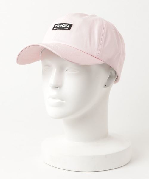 THRASHER（スラッシャー）の「【THRASHER/スラッシャー】ボックスロゴTHRASHERカーブCAP/ ローキャップ（キャップ・レディース・ホワイト/ブラック/ベージュ/ネイビー/ピンク・FREE）」の11枚目の写真