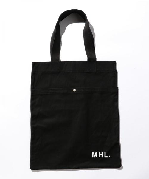 MHL.（エムエイチエル）の「【別注】 ＜MHL.＞ UNIFORM TOTE BAG/トートバッグ ◆（トートバッグ・メンズ・ブラック/ネイビー・FREE）」の2枚目の写真