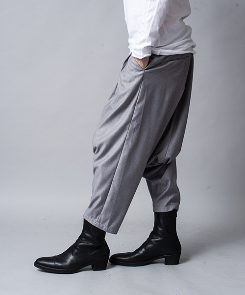 【ノーアイディー】TRストレッチ2タックサルエルスキニートラウザーズ パンツ ノーアイディー】TRストレッチ2タックサルエルスキニー