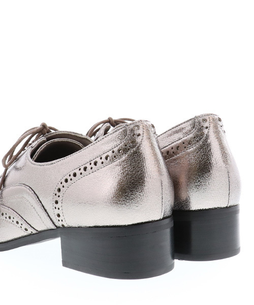 RANDA(ランダ)の「CAMILLE BIS RANDA/ストレスフリー/スクエアトゥレースアップシューズ(ドレスシューズ・レディース・ブラック/シルバー系その他・LL/S/M/L)」の5枚目の写真