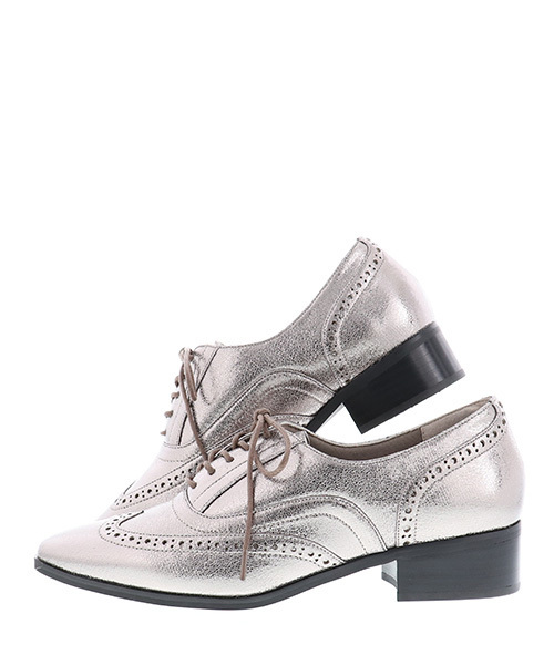RANDA(ランダ)の「CAMILLE BIS RANDA/ストレスフリー/スクエアトゥレースアップシューズ(ドレスシューズ・レディース・ブラック/シルバー系その他・LL/S/M/L)」の7枚目の写真