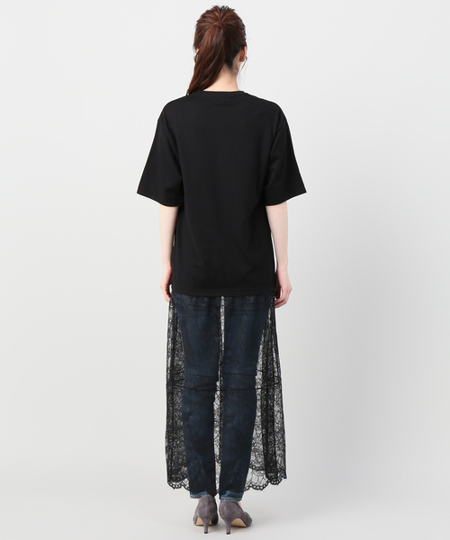 JOINT WORKS（ジョイントワークス）の「テンジク Tシャツ×レースワンピース（ワンピース・レディース・ホワイト/ブラック・FREE）」の10枚目の写真