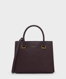 スタッズディテールトップハンドルバッグ / STUD DETAILS TOP HANDLE BAG