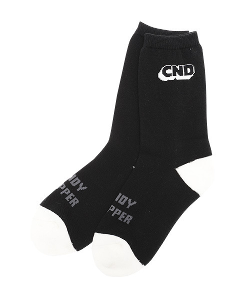 Candy Stripper（キャンディストリッパー）の「CND ソックス（ソックス/靴下・レディース・ブラック/オフホワイト/ピンク・FREE）」の2枚目の写真