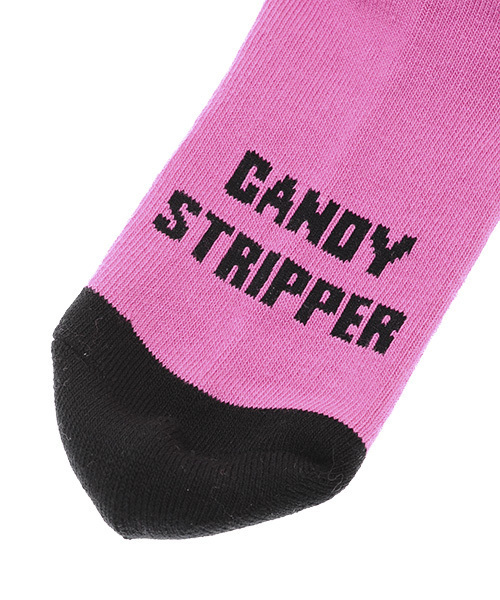 Candy Stripper（キャンディストリッパー）の「CND ソックス（ソックス/靴下・レディース・ブラック/オフホワイト/ピンク・FREE）」の5枚目の写真