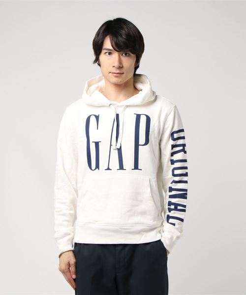 GAP（ギャップ）の「Gap オリジナル プルオーバーパーカー（フレンチテリー）（パーカー・メンズ・ブルー系その他/ホワイト系その他・XS/M/S/L/XL）」の2枚目の写真