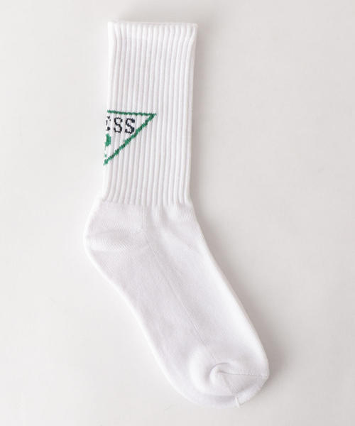 Guess(ゲス)の「<GUESS GREEN LABEL> LOGO SOCKS/ソックス(ソックス/靴下・メンズ・ホワイト/ブラック・FREE)」の2枚目の写真