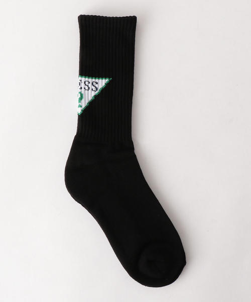 Guess(ゲス)の「<GUESS GREEN LABEL> LOGO SOCKS/ソックス(ソックス/靴下・メンズ・ホワイト/ブラック・FREE)」の1枚目の写真
