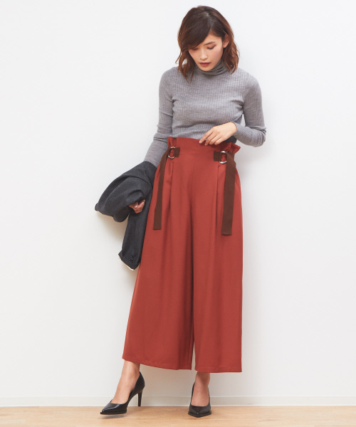 Abahouse Devinette(ドゥヴィネット)の「サイドDカンパンツ(その他パンツ・レディース・オレンジ/キャメル・38/36)」の12枚目の写真