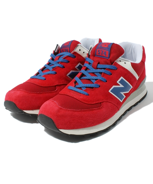 NEW BALANCE(ニューバランス)の「2013 秋冬新作 ニューバランス new balance ML574(スニーカー・メンズ・レッド/グリーン・25cm/28.5cm/29cm)」の2枚目の写真