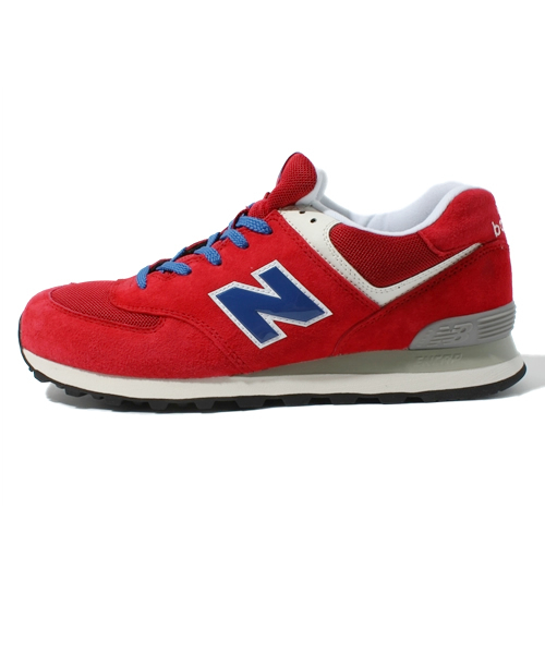 NEW BALANCE(ニューバランス)の「2013 秋冬新作 ニューバランス new balance ML574(スニーカー・メンズ・レッド/グリーン・25cm/28.5cm/29cm)」の3枚目の写真