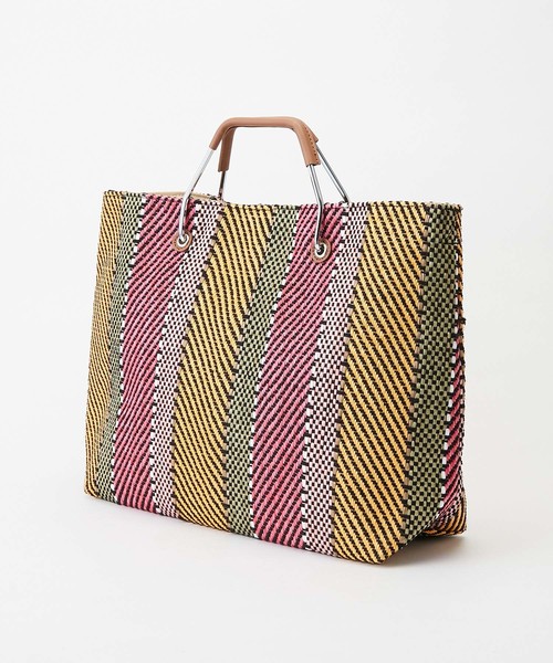 DISCOAT（ディスコート）の「メタルハンドル2WAYトートバッグ（ショルダーバッグ・レディース・ブルー/ラベンダー/ピンク/オレンジ・FREE）」の15枚目の写真