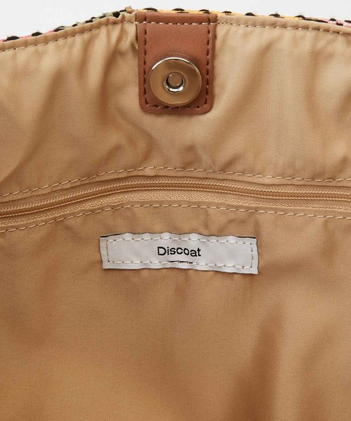 DISCOAT（ディスコート）の「メタルハンドル2WAYトートバッグ（ショルダーバッグ・レディース・ブルー/ラベンダー/ピンク/オレンジ・FREE）」の14枚目の写真