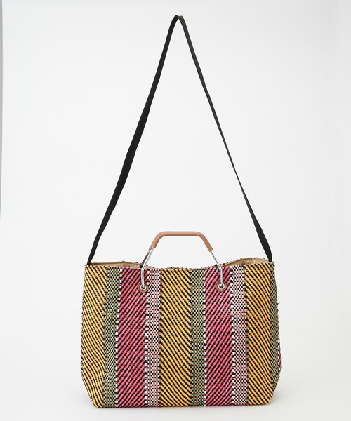 DISCOAT（ディスコート）の「メタルハンドル2WAYトートバッグ（ショルダーバッグ・レディース・ブルー/ラベンダー/ピンク/オレンジ・FREE）」の9枚目の写真