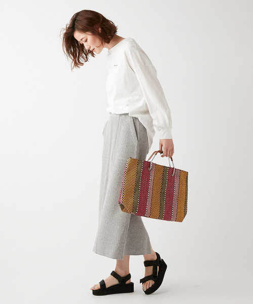 DISCOAT（ディスコート）の「メタルハンドル2WAYトートバッグ（ショルダーバッグ・レディース・ブルー/ラベンダー/ピンク/オレンジ・FREE）」の6枚目の写真