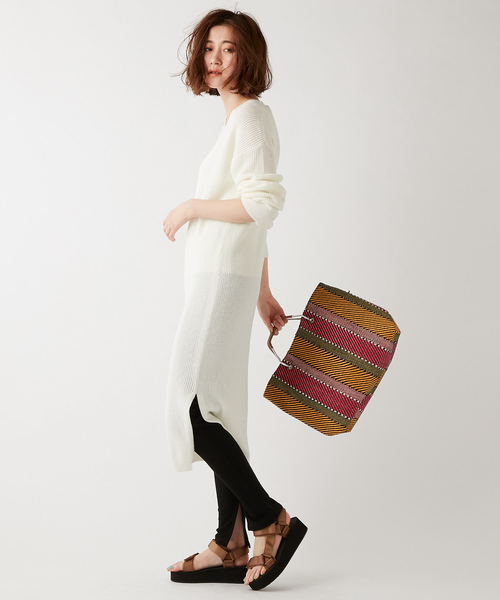 DISCOAT（ディスコート）の「メタルハンドル2WAYトートバッグ（ショルダーバッグ・レディース・ブルー/ラベンダー/ピンク/オレンジ・FREE）」の16枚目の写真