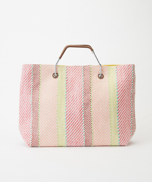 DISCOAT（ディスコート）の「メタルハンドル2WAYトートバッグ（ショルダーバッグ・レディース・ブルー/ラベンダー/ピンク/オレンジ・FREE）」の19枚目の写真