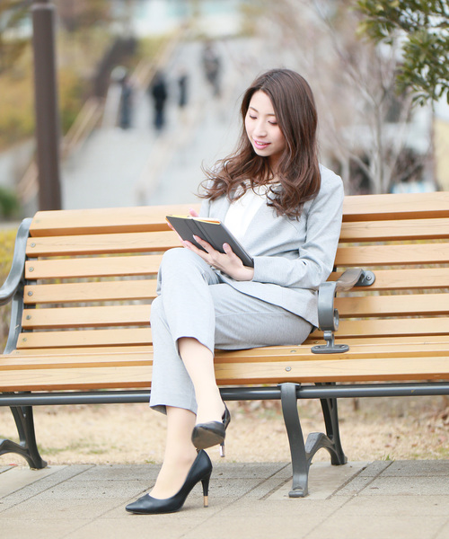 TRUDEA(トルディア)の「モクロディアンクルパンツ(その他パンツ・レディース・ライトグレー/ネイビー・MEDIUM/LARGE)」の9枚目の写真