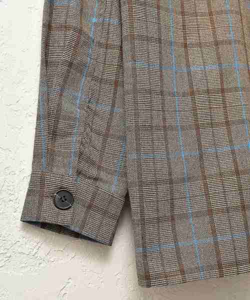 MinoriTY(マイノリティ)の「メンズグレンチェックビッグポケットオーバーサイズシャツ(シャツ/ブラウス・メンズ・ブラック/ダークブラウン/ブラウン・M/L)」の14枚目の写真