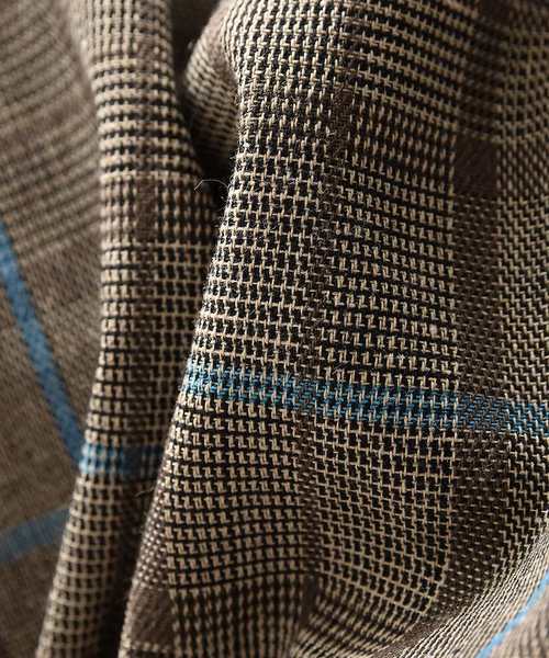 MinoriTY(マイノリティ)の「メンズグレンチェックビッグポケットオーバーサイズシャツ(シャツ/ブラウス・メンズ・ブラック/ダークブラウン/ブラウン・M/L)」の5枚目の写真