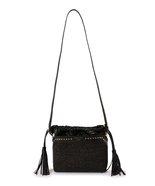 SHIPS(シップス)の「CHRISTIAN VILLA:ニュースタッズ(ショルダーバッグ・レディース・ブラック/ベージュ・ONE SIZE)」の5枚目の写真