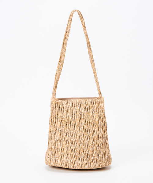 DISCOAT（ディスコート）の「ペーパーT字ショルダー（かごバッグ・レディース・サンドベージュ/ブラウン/ベージュ/レッド・FREE）」の16枚目の写真