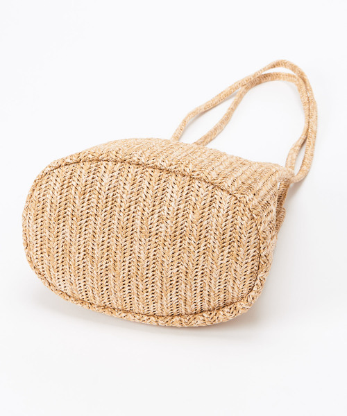 DISCOAT（ディスコート）の「ペーパーT字ショルダー（かごバッグ・レディース・サンドベージュ/ブラウン/ベージュ/レッド・FREE）」の17枚目の写真