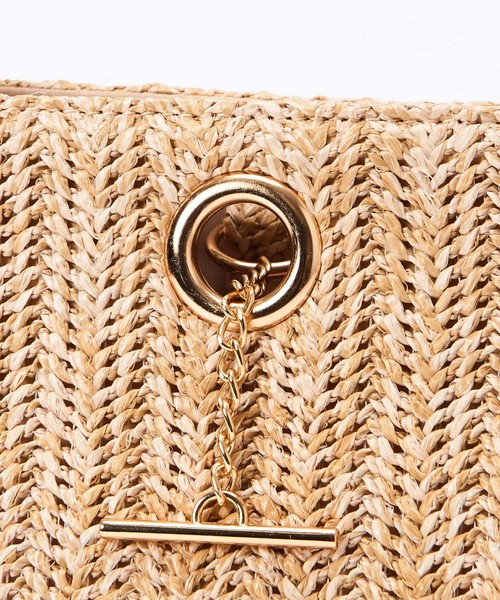 DISCOAT（ディスコート）の「ペーパーT字ショルダー（かごバッグ・レディース・サンドベージュ/ブラウン/ベージュ/レッド・FREE）」の18枚目の写真