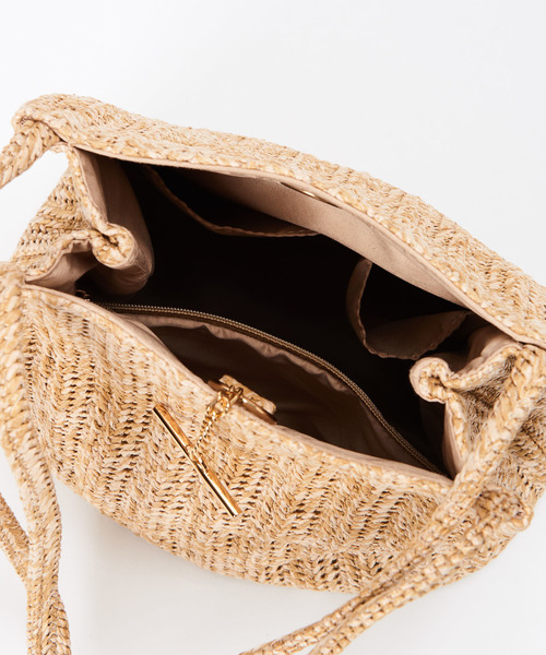 DISCOAT（ディスコート）の「ペーパーT字ショルダー（かごバッグ・レディース・サンドベージュ/ブラウン/ベージュ/レッド・FREE）」の19枚目の写真