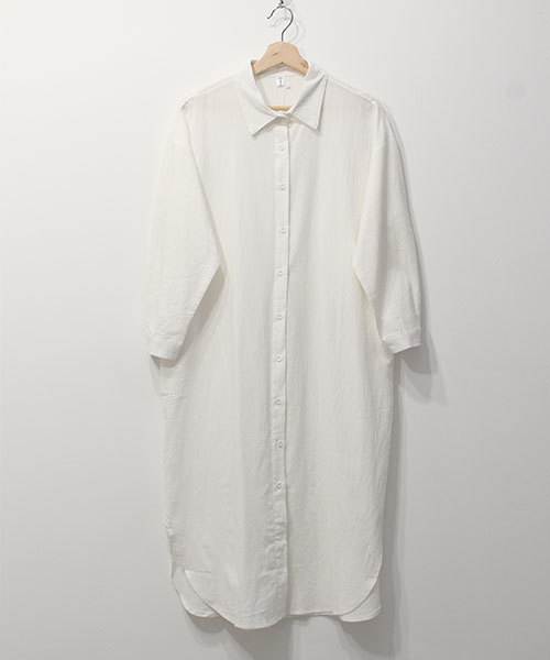 chuclla（チュクラ）の「【chuclla】ロング丈 コットン シャツワンピース（シャツ/ブラウス・レディース・ホワイト/ブルー・FREE）」の18枚目の写真