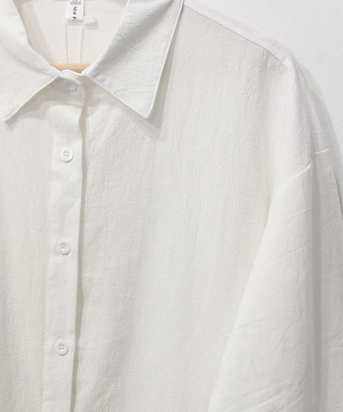 chuclla（チュクラ）の「【chuclla】ロング丈 コットン シャツワンピース（シャツ/ブラウス・レディース・ホワイト/ブルー・FREE）」の20枚目の写真