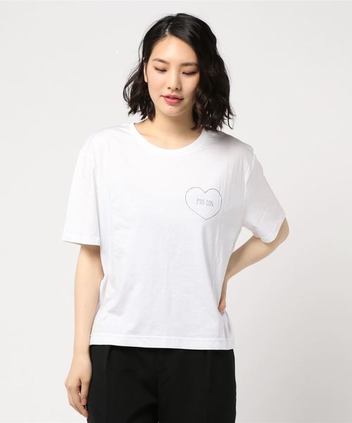 La TOTALITE(ラトータリテ)の「SHAMAN ロゴT*PTIT CON◆(Tシャツ/カットソー・レディース・ホワイト/グレー・FREE)」の3枚目の写真
