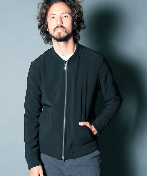 【Magine】PE 4WAY STRETCH ZIP NARROW RIB BLOUSON:4WAYストレッチ ジップナローリブブルゾン19SS