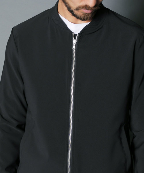 Magine(マージン)の「【Magine】PE 4WAY STRETCH ZIP NARROW RIB BLOUSON:4WAYストレッチ ジップナローリブブルゾン19SS(ブルゾン・メンズ・ネイビー/ブラック・46/44/48)」の4枚目の写真