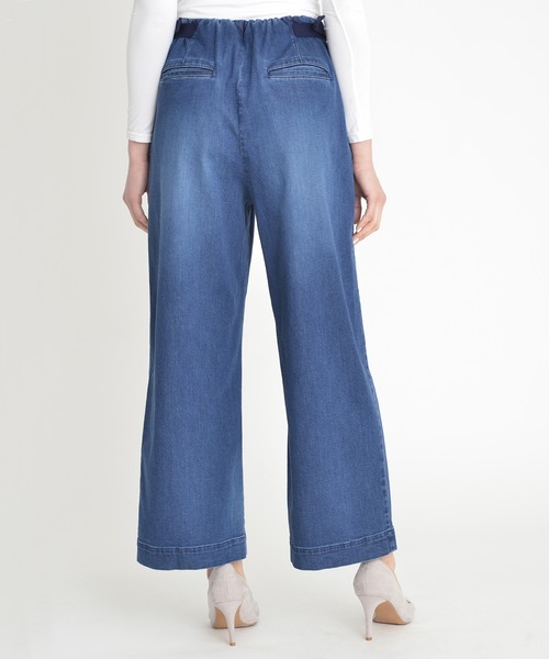 Moname(モナーム)の「サイド アジャスト イージ W デニム - Side Adjust Easy W Denim(デニムパンツ・レディース・インディゴブルー/ブルー・S/M/XS)」の6枚目の写真